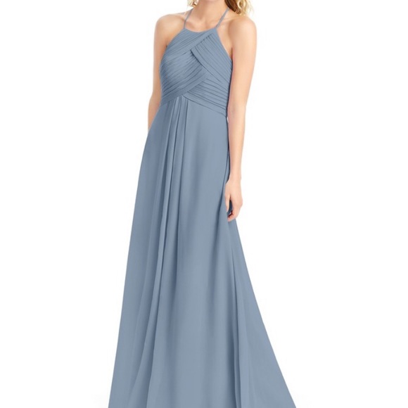 azazie dusty blue used